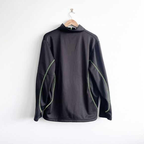 Choko Snap On Men Lethal Full Zip Jacket Mock Neck Long Sleeve Green Black Large - Picture 2 of 7